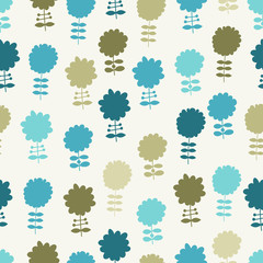 Seamless light floral background