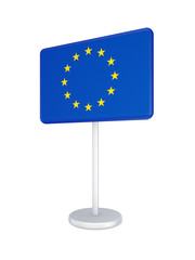 Bunner with flag of EU.