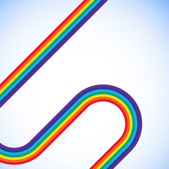 Rainbow illustration with space for your business message