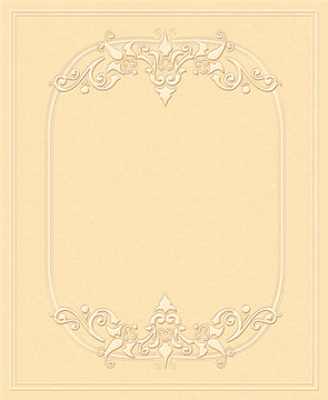 Vintage Background, Embossed Paper, Greeting Card, Invitation