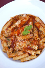 Pâtes, penne, tomate, italien, sauce, cuisine, aliment