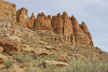 The Palisade Cliffs Clarno Formation of the John Day Fossil Beds