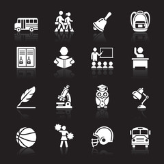 Education Icons set 3. Vector Illustration. More icons in my por