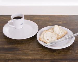 coffee and cracker