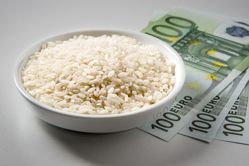 rice with three hundred Euro