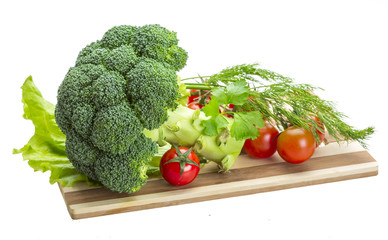 Brokoli and cherry tomato