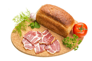 Bacon with vegetables