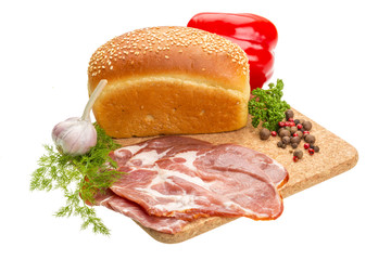 Bacon with vegetables