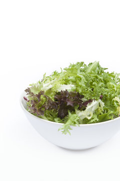 Fresh salad leaves Lettuces. Spring mix. Eat fresh