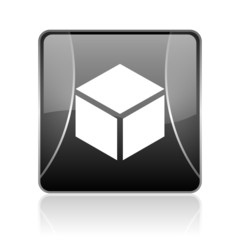 box black square web glossy icon