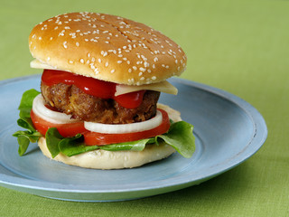 Juicy hamburger