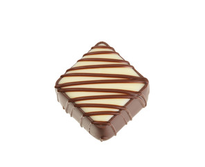 chocolate sweet isolated on  white