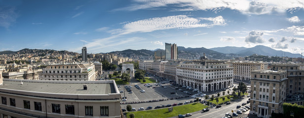 Piazza della Vittoria, Genova,italia
