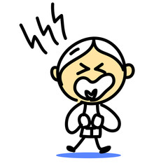 hand drawing cartoon emotion