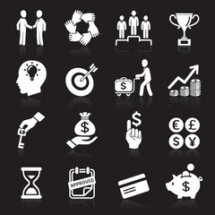 Business icons, management and human resources set6. vector eps