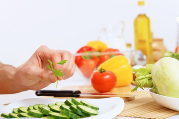 Fresh cut vegetables