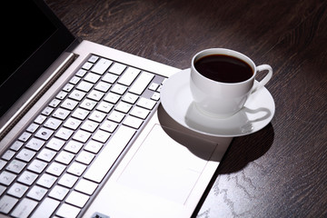 Coffee at business workplace