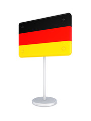 Bunner with flag of Germany.