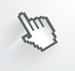 Vector hand cursor