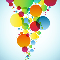 Bright background with circles