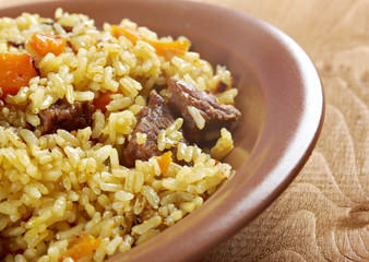 Traditional oriental pilaf