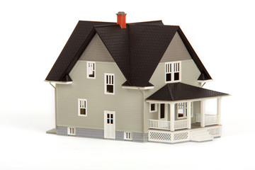 Modell von einem Einfamilienhaus