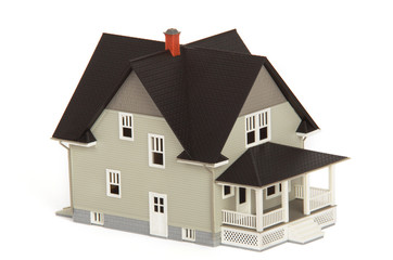 Modell von einem Einfamilienhaus