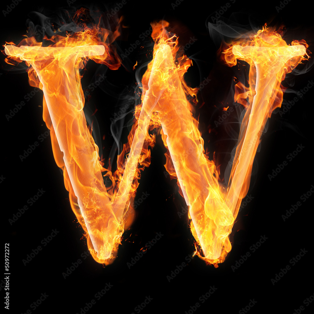 Fototapete burning objects and objects on fire background