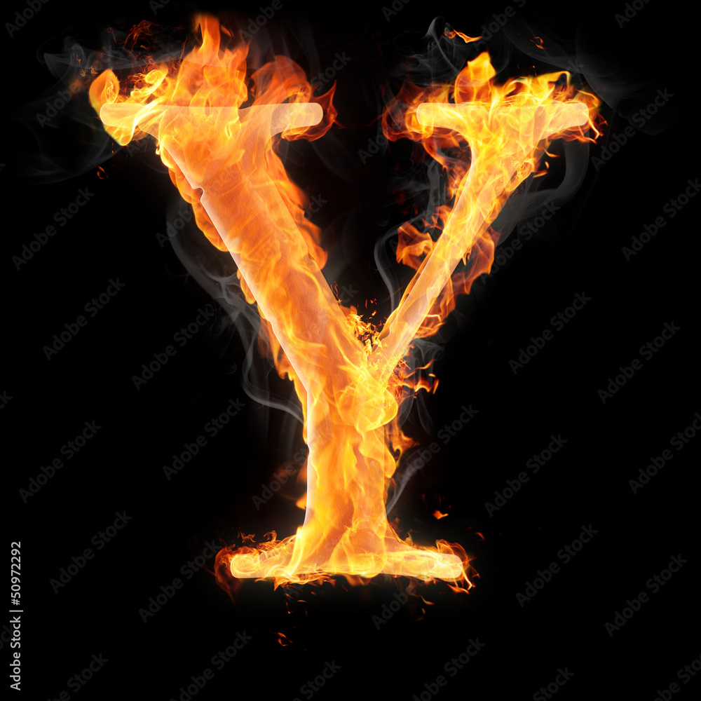 Fototapete burning objects and objects on fire background
