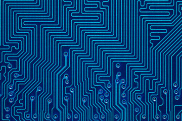 blue printed circuit board