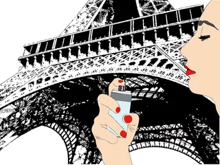 Deurstickers Het parfum van Parijs © francovolpato