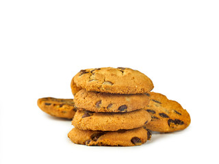 Biscuits pastry with chocolate pieces.