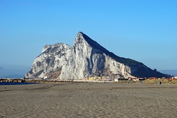 Rock of Gibraltar and beach © Arena Photo UK