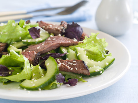 Ostrich (beef) salad