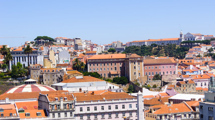 Fototapeta na wymiar A view part of the city of Lisbon, Portugal.