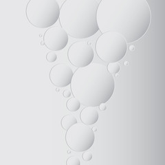Abstract Background - White Bubbles