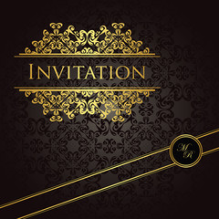 Vintage seamless background with a frame