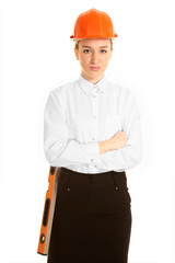 Young woman architect