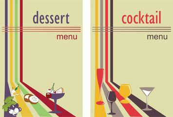 dessert and cocktail menu