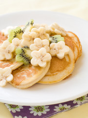 Pancakes with banana