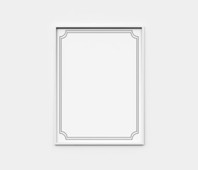 white frame