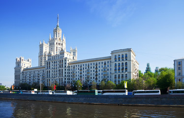 View of Moscow with Kotelnicheskaya Embankment Building