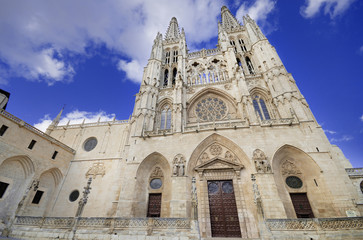 Fototapeta na wymiar Katedra w Burgos. Słynny hiszpański Landmark.