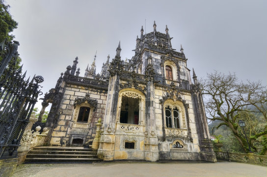 Old Mansion in Quinta da Regaleira, Sintra, Portugal.