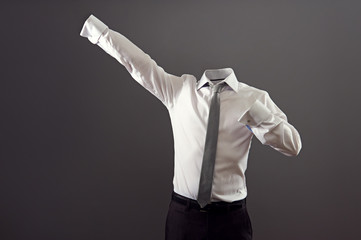 invisible man in formal wear