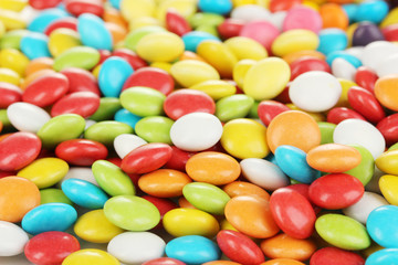 Colorful candies close up