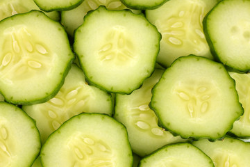 Cucumber slices background
