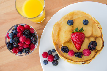 Homemade pancakes