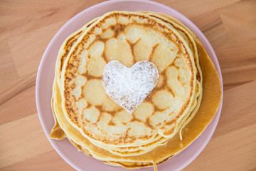 Homemade pancakes