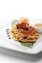 Noodles with Salmon